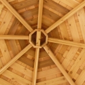 wooden 12 foot octagon gazebo ceiling