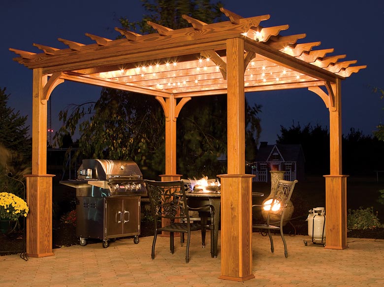10 by 10 foot traditional pergola